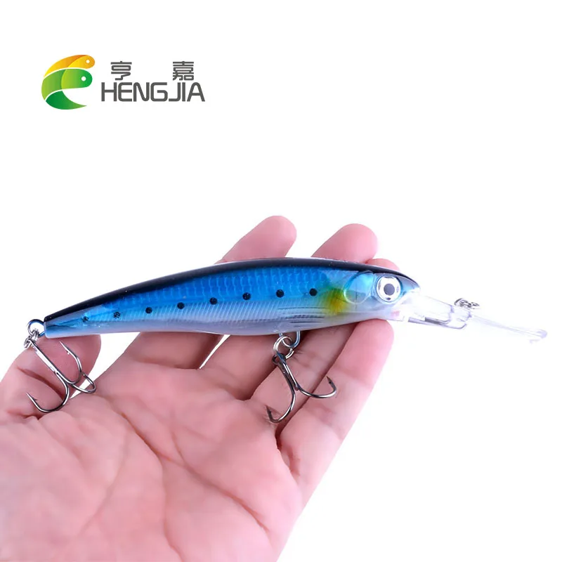 

HENGJIA hard plastic minnow fishing lures artificial wobblers crankbaits swimbaits pesca fishing tackles 1PC