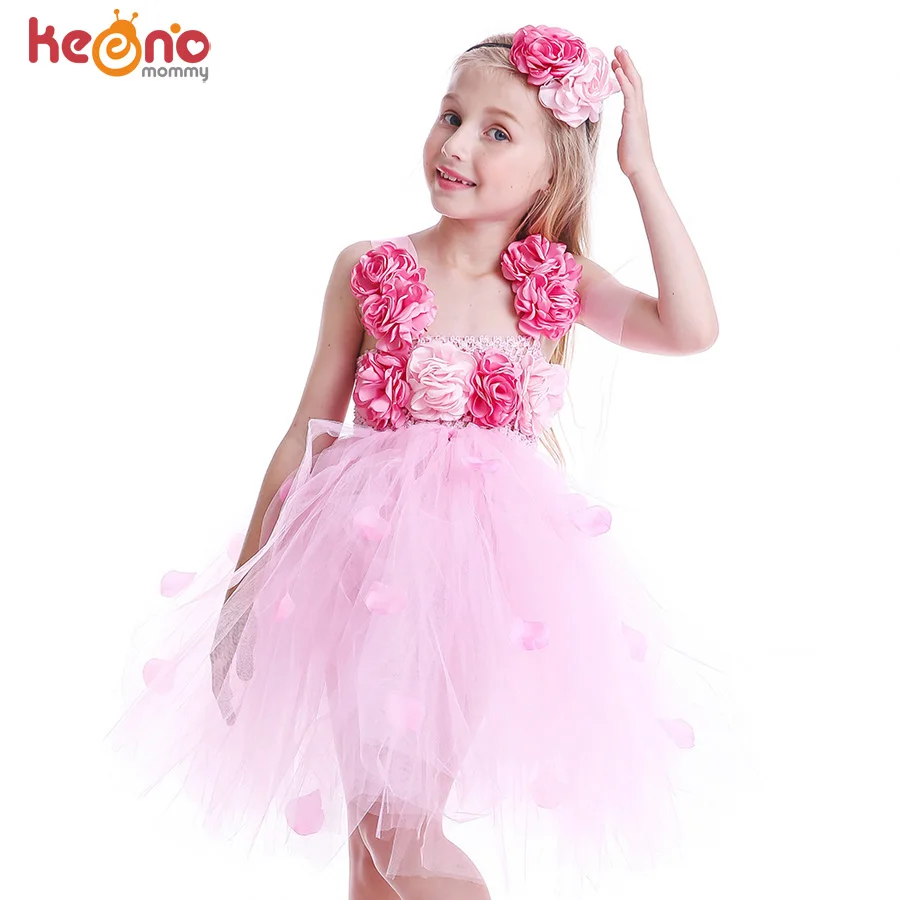 Beautiful Light Pink Flower Girl Tutu Dress Embellished with Petals for Bridesmaids Weddings Christening Kids Party Tulle Dress
Beautiful Light Pink Flower Girl Tutu Dress Embellished with Petals for Bridesmaids Weddings Christening Kids Party Tulle Dress
