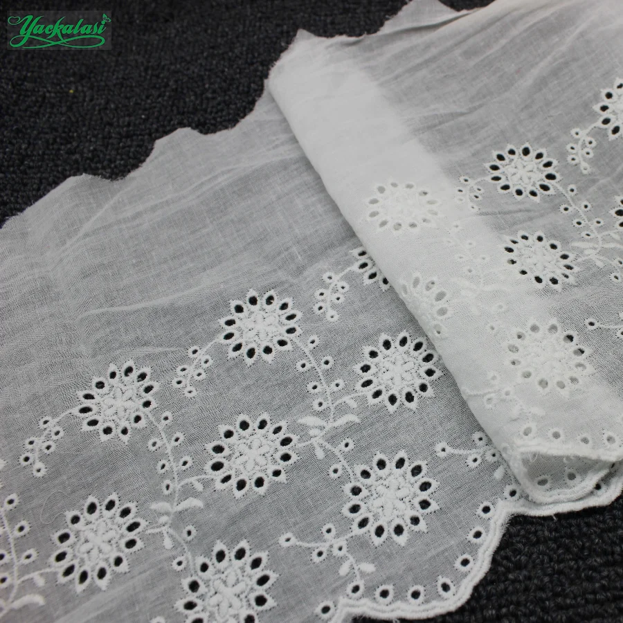 YACKALASI 7 Yds 100% Cotton Lace Eyelet Embroidered Fabrics Swiss Cotton Voile Appliqued 3D Flower Trims Diy NatureWhite 21cm
YACKALASI 7 Yds 100% Cotton Lace Eyelet Embroidered Fabrics Swiss Cotton Voile Appliqued 3D Flower Trims Diy NatureWhite 21cm