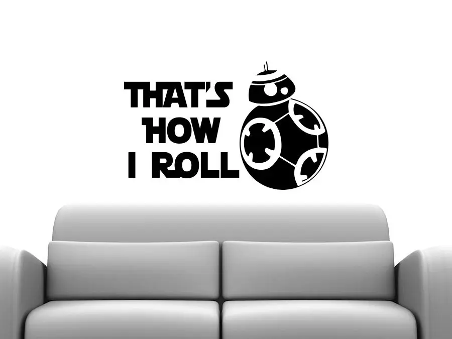 Наклейки на стену виниловые наклейки с цитатами BB 8 Android|wall decals quotes|star wars wall decalstar |