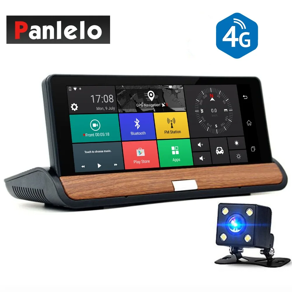 Автомобиль тире Камера DVR 6 8 "Android 5 0 автомобиля gps навигации WI FI 1080 P видео