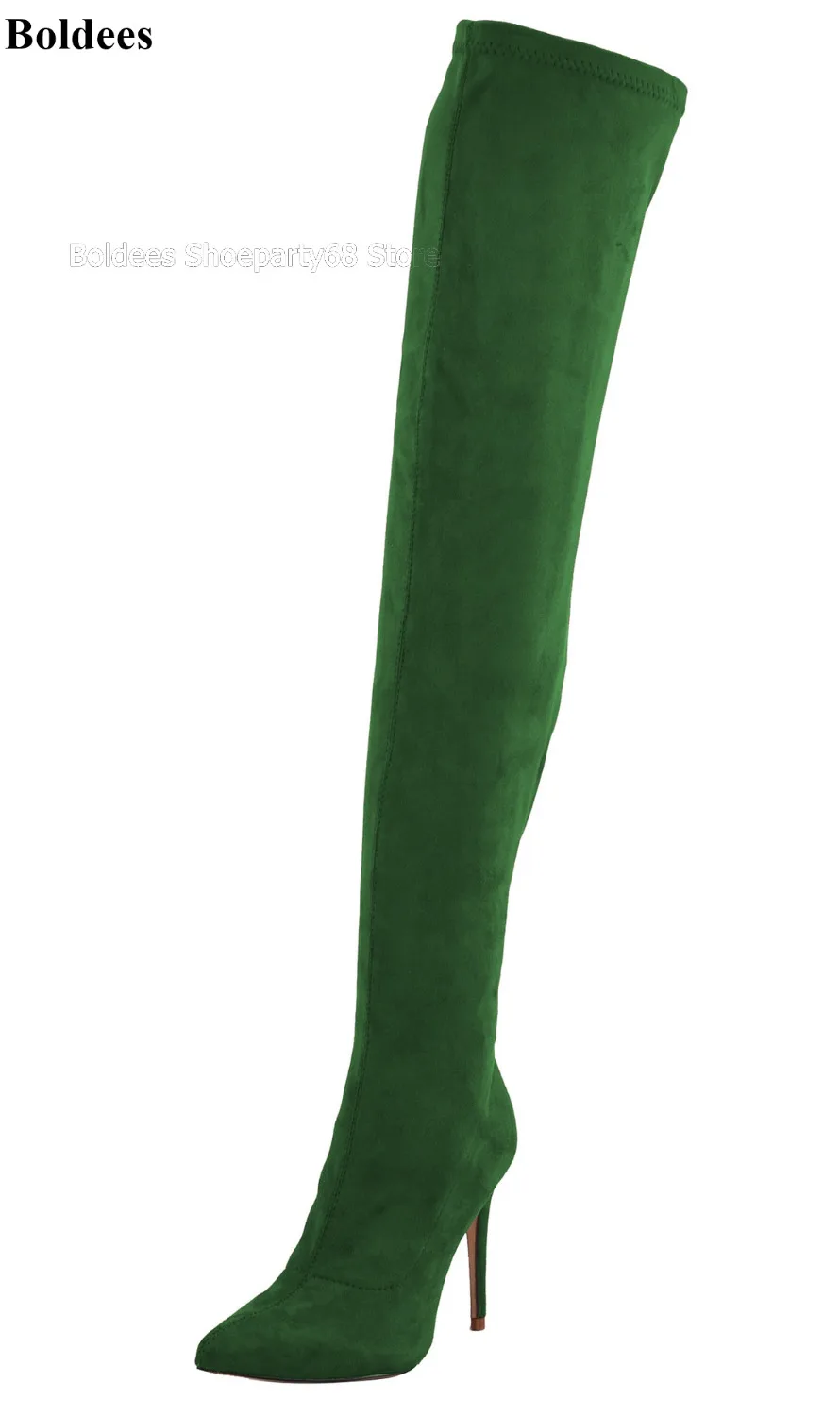 Nice Model Show Sweet Slim Fit Elastic Over The Knee Boots Women Suede Leather Pointed 10.5cm Heeled Winter Long Boots
Nice Model Show Sweet Slim Fit Elastic Over The Knee Boots Women Suede Leather Pointed 10.5cm Heeled Winter Long Boots
