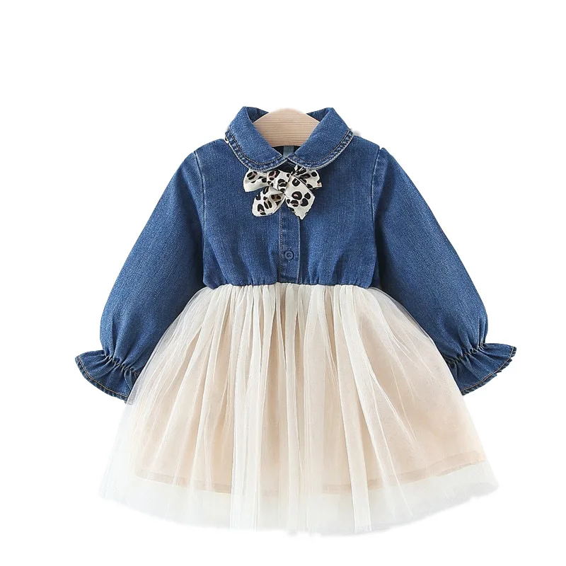 HOT! Children's Clothing Spring Paragraph Bull-puncher Girls Baby Cowboy Cute Tie Denim Princess Dress Ball Gown Bow
HOT! Children's Clothing Spring Paragraph Bull-puncher Girls Baby Cowboy Cute Tie Denim Princess Dress Ball Gown Bow
