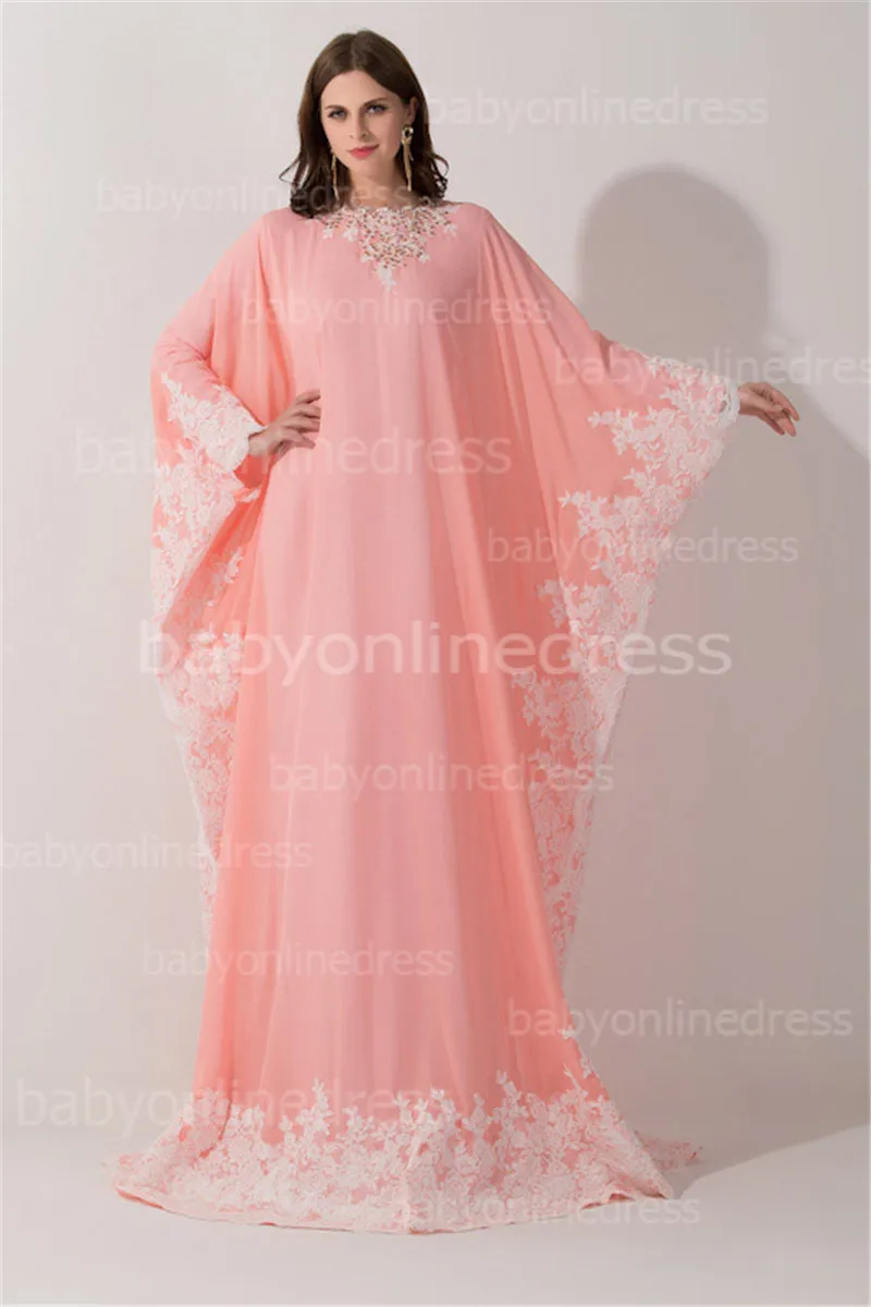 Middle East Arabic Muslim Pink Lace Evening Dress Long Sleeve Chiffon Kaftan Dubai Evening Gowns Robe de Soiree Abendkleider
Middle East Arabic Muslim Pink Lace Evening Dress Long Sleeve Chiffon Kaftan Dubai Evening Gowns Robe de Soiree Abendkleider