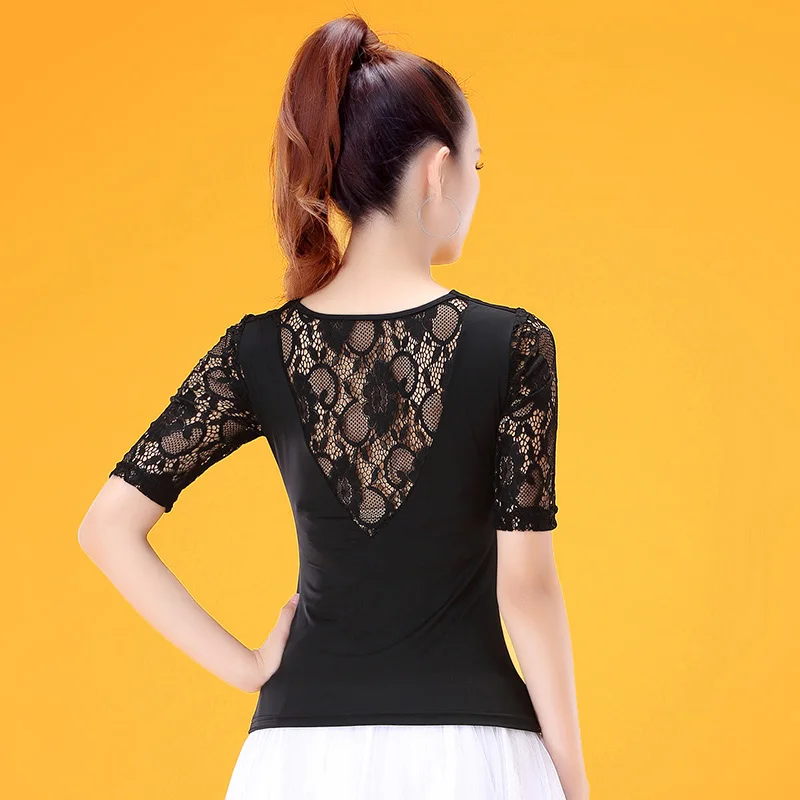 2019 New Ballroom Latin Dance Tops Ice Silk Black Shirt Adult Ladies Waltz Cha Cha Training Performance Dancing Clothes PY051
2019 New Ballroom Latin Dance Tops Ice Silk Black Shirt Adult Ladies Waltz Cha Cha Training Performance Dancing Clothes PY051
