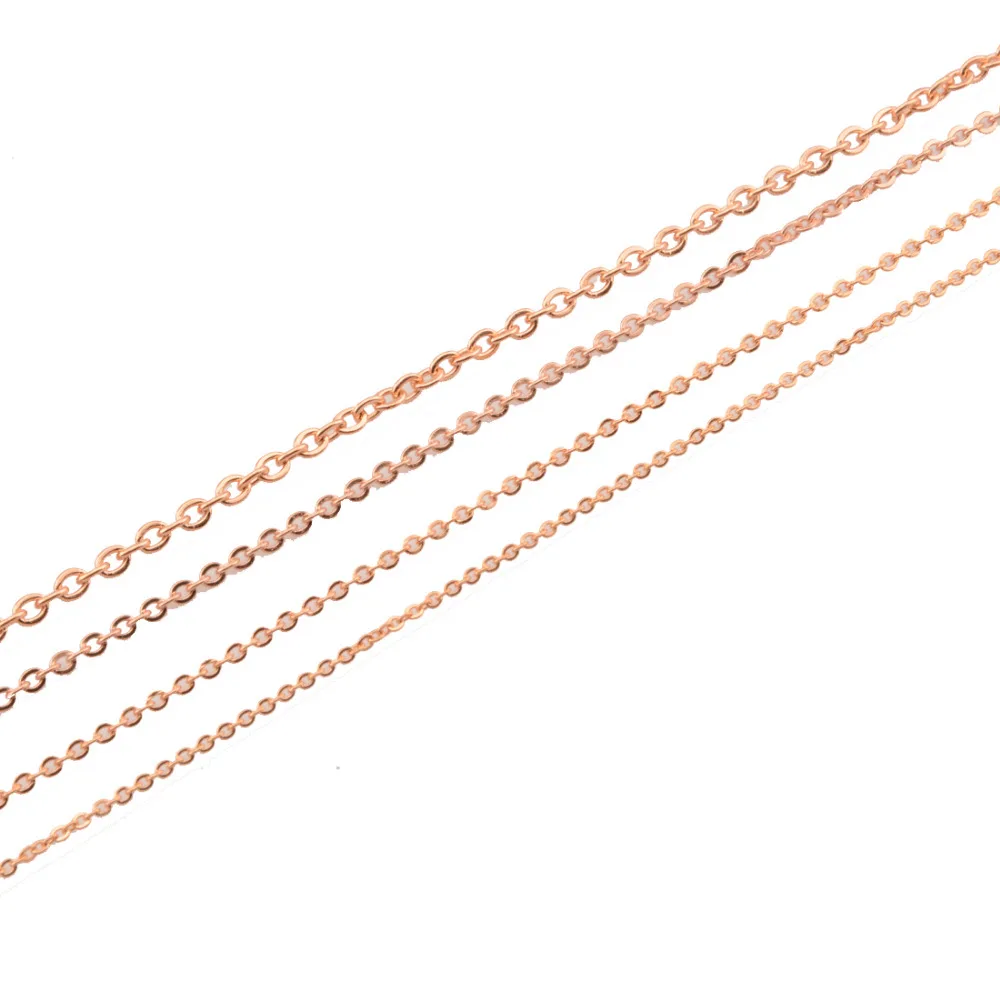 1.5-3mm Fashion Women's Jewelry Wholesale Bulk Rose Gold Stainless Steel Welding Strong Thin Rolo O Link Chain in Meters
1.5-3mm Fashion Women's Jewelry Wholesale Bulk Rose Gold Stainless Steel Welding Strong Thin Rolo O Link Chain in Meters