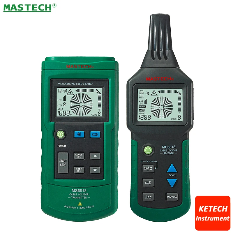 MS6818 жильный кабель Tracker Finder металлические трубы Locator тестер автоматический