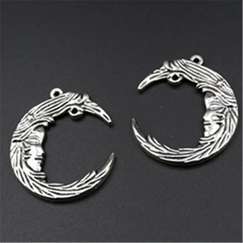 4pcs Silver Plated Bent Moon Pendants Retro Necklace Bracelet DIY Metal Jewelry Handicraft Making 38*32mm A533
4pcs Silver Plated Bent Moon Pendants Retro Necklace Bracelet DIY Metal Jewelry Handicraft Making 38*32mm A533