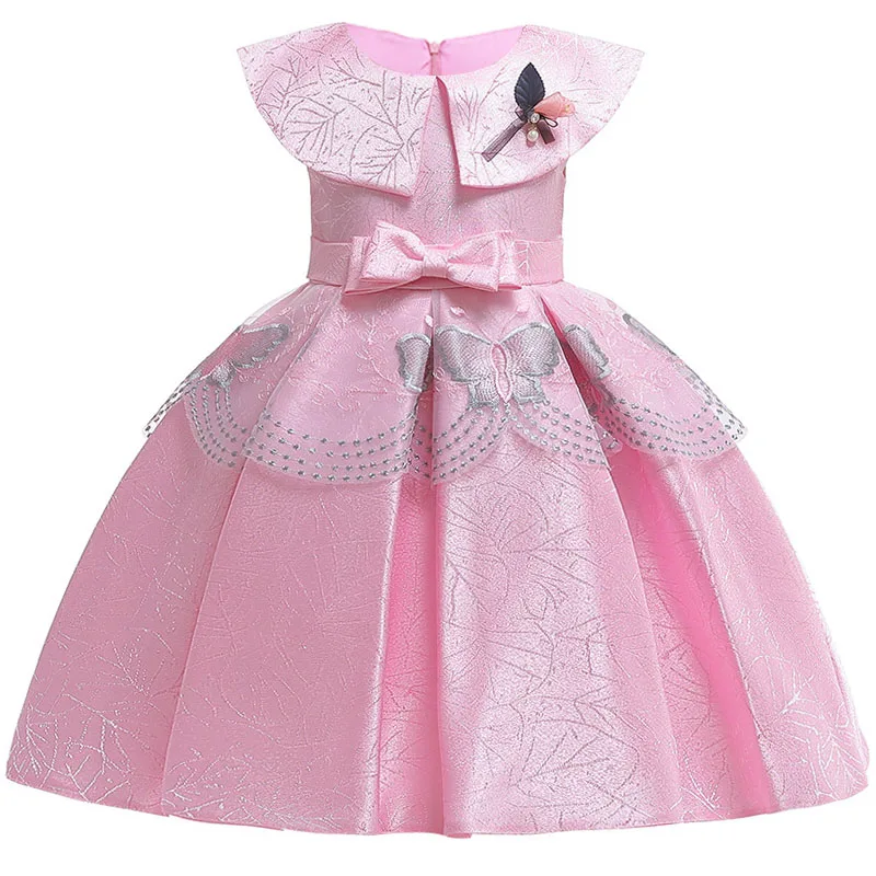 Girls Wedding Party High-end Silk Satin Communion dinner Party Dresses New Girl Doll collar Pink Embroidered piano party dress
Girls Wedding Party High-end Silk Satin Communion dinner Party Dresses New Girl Doll collar Pink Embroidered piano party dress