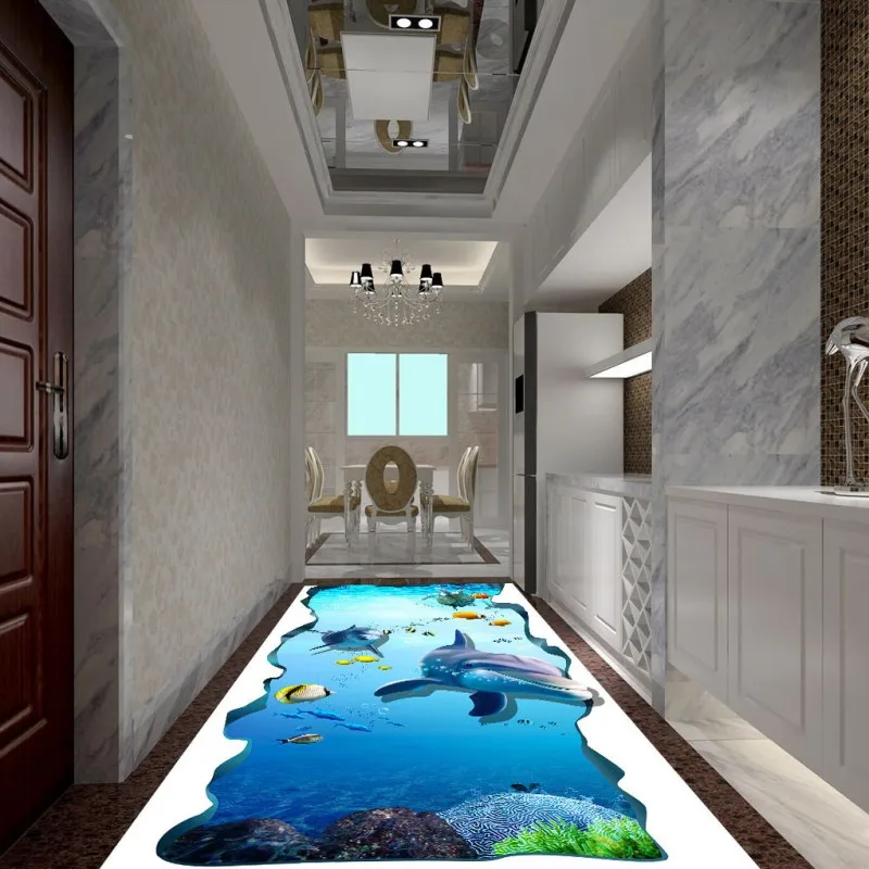 Free Shipping 3D underwater world dolphin ground stickers self-adhesive bedroom living room bathroom office flooring mural
Free Shipping 3D underwater world dolphin ground stickers self-adhesive bedroom living room bathroom office flooring mural