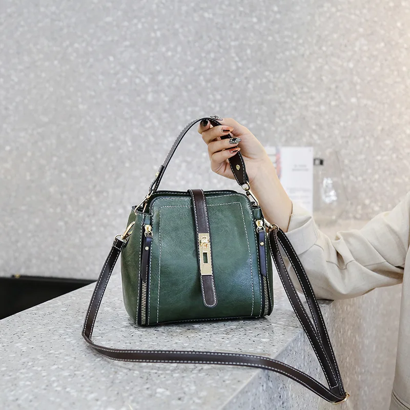 2019 Women Luxury Double Zippers Single Buckle Vintage Shoulder Bag Female High Quality Casual Handbag Lady's Crossbody bag | Багаж и