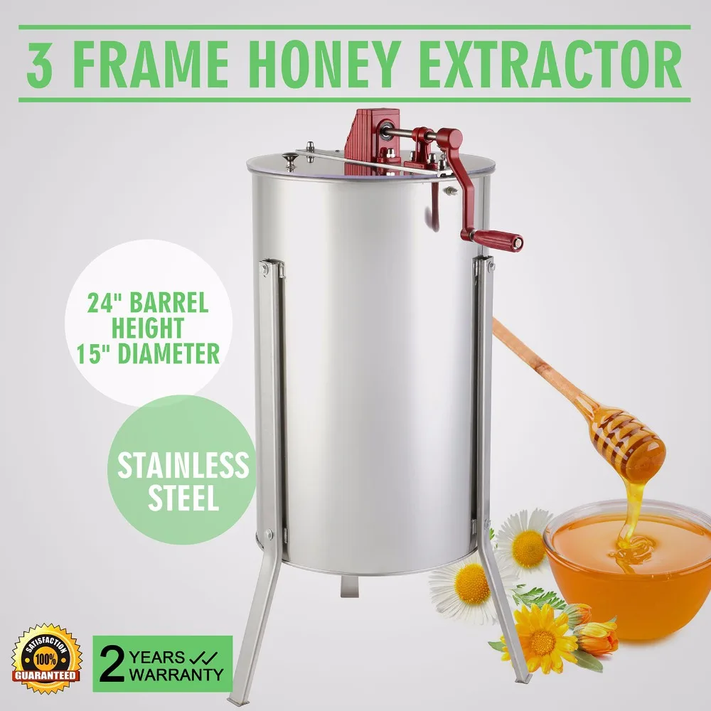 THREE 3 FRAME HONEY EXTRACTOR STAINLESS STEEL Brand New Large 3 Frame Stainless Steel Manual Honey Extractor 110/220v
THREE 3 FRAME HONEY EXTRACTOR STAINLESS STEEL Brand New Large 3 Frame Stainless Steel Manual Honey Extractor 110/220v