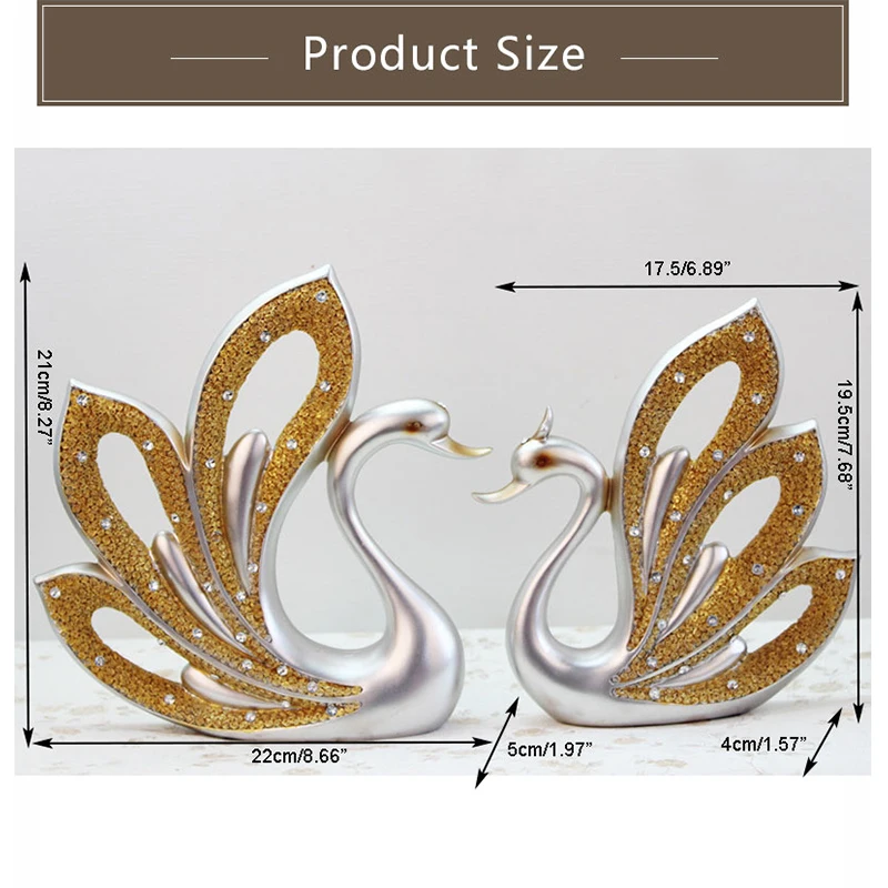 Resin Crafts Modern Simple Swan Ornaments Home Decoration Wedding Gifts Couple Swan Miniature Figurines Furnishing Premium Gifts
Resin Crafts Modern Simple Swan Ornaments Home Decoration Wedding Gifts Couple Swan Miniature Figurines Furnishing Premium Gifts