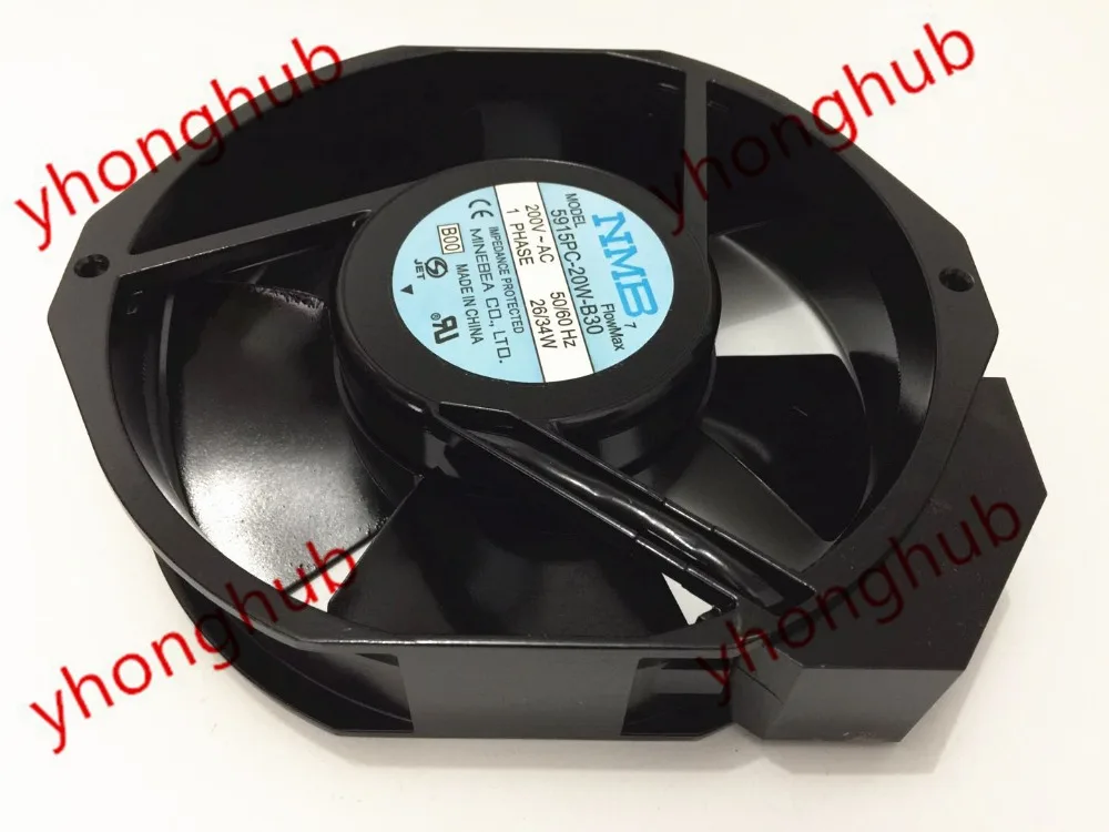 NMB-MAT 5915PC-20W-B30 B00 AC 200V 34W 172x150x38mm вентилятор охлаждения сервера
NMB-MAT 5915PC-20W-B30 B00 AC 200V 34W 172x150x38mm вентилятор охлаждения сервера