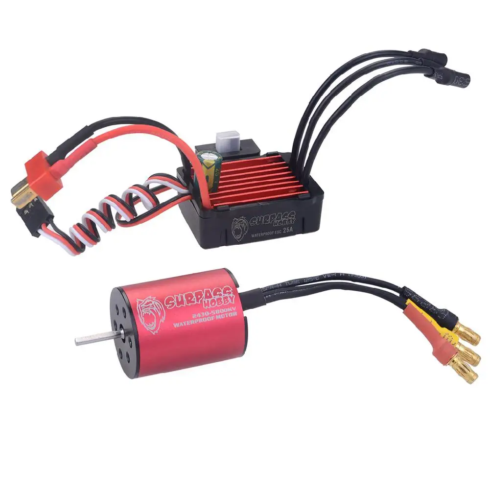 RCtown Surpass Hobby 2430 5800KV бесщеточный мотор + 25A бесщеточный контроллер скорости ESC водонепроницаемый для 1/18 и 1/16 RC автомобиля
RCtown Surpass Hobby 2430 5800KV бесщеточный мотор + 25A бесщеточный контроллер скорости ESC водонепроницаемый для 1/18 и 1/16 RC автомобиля