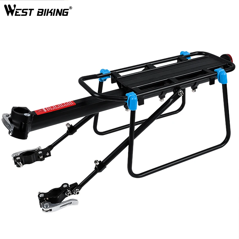 WEST BIKING Bicycle Racks Large Capacity Aluminum Alloy Bicycle Seat Post Luggage Carrier Rear Rack Shelf MTB Bike Stand Racks
WEST BIKING Bicycle Racks Large Capacity Aluminum Alloy Bicycle Seat Post Luggage Carrier Rear Rack Shelf MTB Bike Stand Racks