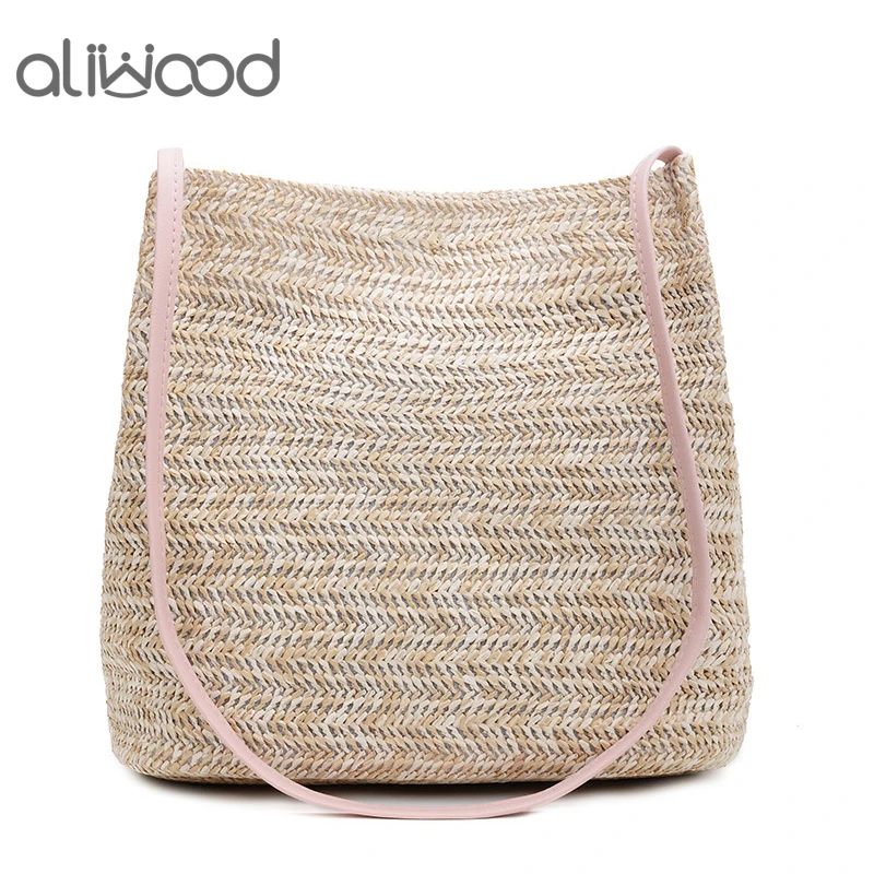 aliwood Simple Women Straw Bags Bohemian Beach Shoulder bags Wicker Females Cross body Bags Rattan Handbag Casual Knitting Bags
aliwood Simple Women Straw Bags Bohemian Beach Shoulder bags Wicker Females Cross body Bags Rattan Handbag Casual Knitting Bags