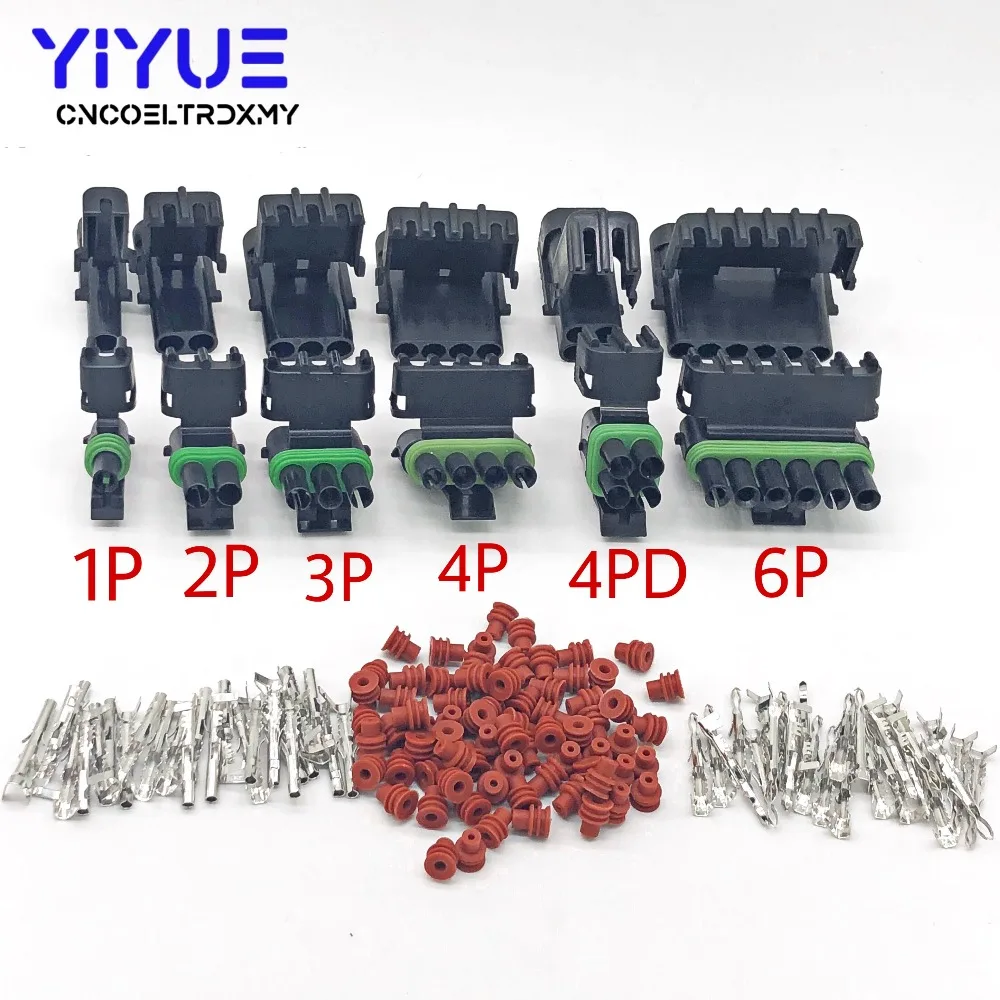 1 set 1/2/3/4/6pin Female Male Weather Pack Electrical connector 2.5 Series Connector Plug Automobile Connectors
1 set 1/2/3/4/6pin Female Male Weather Pack Electrical connector 2.5 Series Connector Plug Automobile Connectors