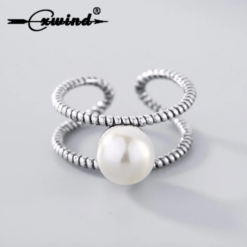 Cxwind Retro Elegant Simulated Pearl Ring Adjustable Double Twist Line Rings for women Wedding Knuckle anillos mujer Jewelry
Cxwind Retro Elegant Simulated Pearl Ring Adjustable Double Twist Line Rings for women Wedding Knuckle anillos mujer Jewelry