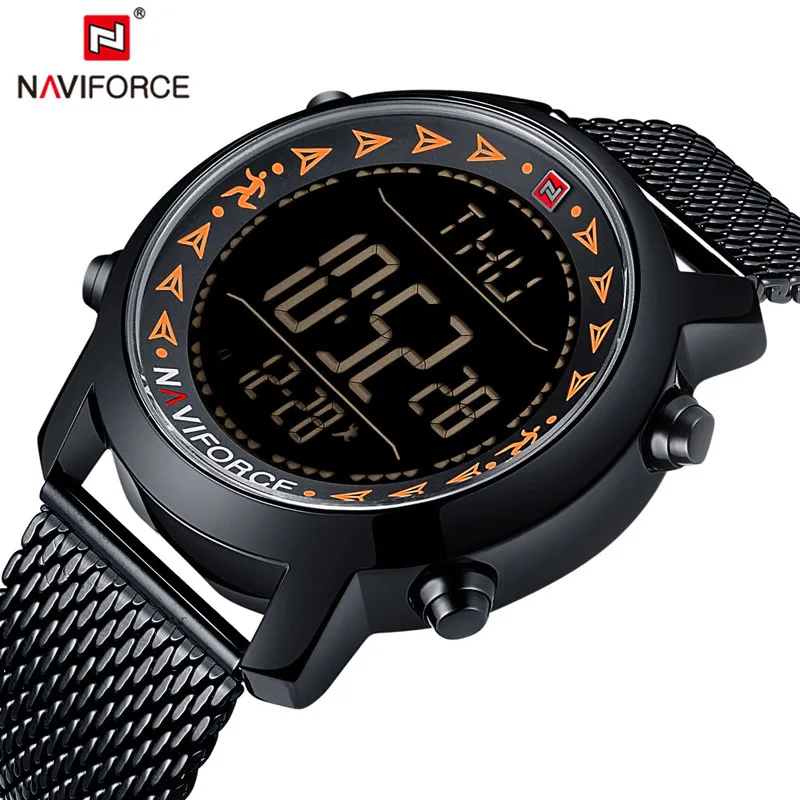 NAVIFORCE мужские часы цифровые спортивные s Топ бренд Роскошные хронограф военный