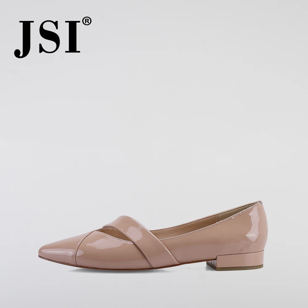 JSI/Новое поступление Элегантные женские туфли лодочки из лакированной кожи