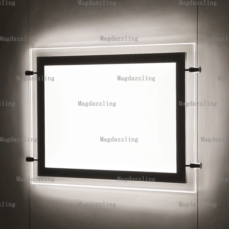 12PCS A3 Landscape+8PCS A4 Portrait One Side Magnetic Acrylic Panel LED Window Display Light Pocket for Real Estate Agent | Освещение