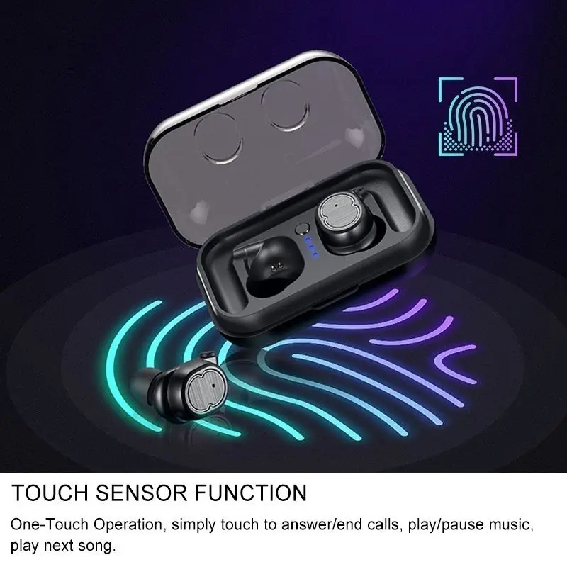 Universal Touch Fashion Appearance Bluetooth 5.0 Sports Waterproof In-Ear Ear Hook Wireless Headset earbuds Touch Wearing
Universal Touch Fashion Appearance Bluetooth 5.0 Sports Waterproof In-Ear Ear Hook Wireless Headset earbuds Touch Wearing