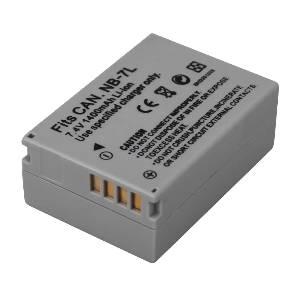 High Quality 7.4v 1400mah NB-7L NB7L NB 7L Camera Battery For Canon G10 G11 G12 SX30IS Rechargeable Battery
High Quality 7.4v 1400mah NB-7L NB7L NB 7L Camera Battery For Canon G10 G11 G12 SX30IS Rechargeable Battery