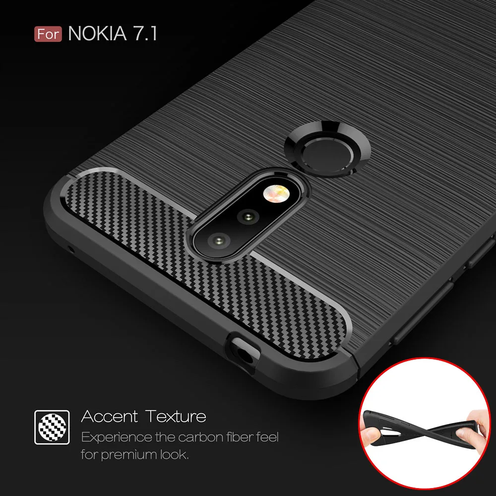 Coque 5.8For Nokia 7 1 Plus чехол для X7 8 Nokia7.1 плюс 2018 мобильного телефона задней панели Чехол
