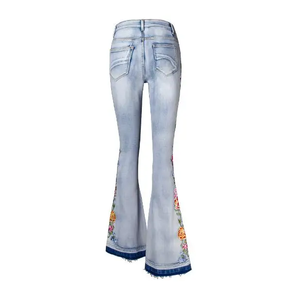 2019 Summer New Arrival Fashion Embroidery Flare Pants Mid Waist Stretchy Slim Women Jeans Full-Length Trousers Women S/4XL D183
2019 Summer New Arrival Fashion Embroidery Flare Pants Mid Waist Stretchy Slim Women Jeans Full-Length Trousers Women S/4XL D183