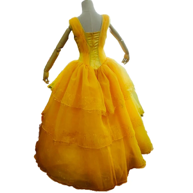 2017 Movie Beauty and the Beast Cosplay Costumes Adult Woman Man the Prince Beast Mask and Clothes Bell Yellow Summer Dress
2017 Movie Beauty and the Beast Cosplay Costumes Adult Woman Man the Prince Beast Mask and Clothes Bell Yellow Summer Dress