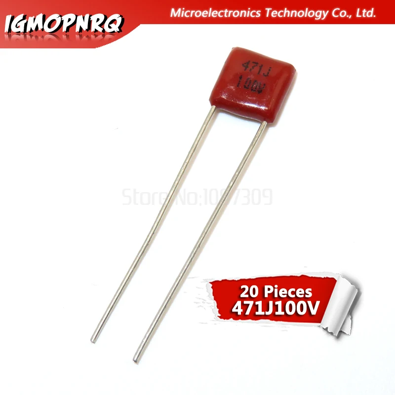 20PCS 100V471J 470PF Pitch 5MM 100V 471 igmopnrq CBB Polypropylene film capacitor new
20PCS 100V471J 470PF Pitch 5MM 100V 471 igmopnrq CBB Polypropylene film capacitor new