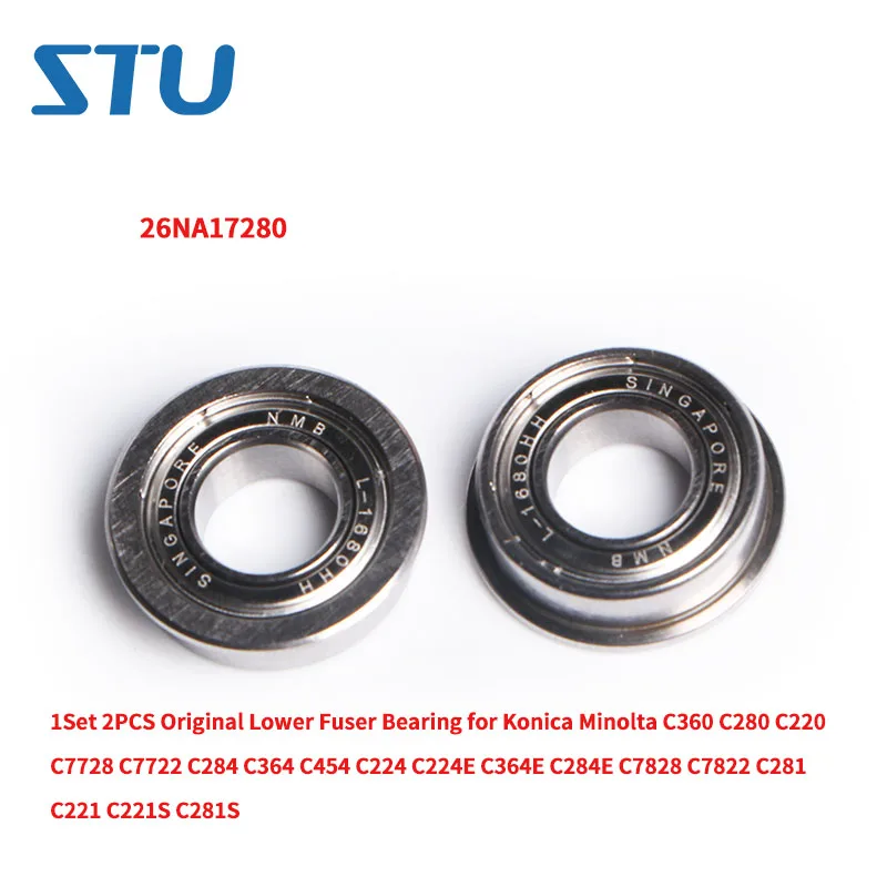 1Set 2PCS Original Lower Fuser Bearing for Konica Minolta C360 C280 C220 C7728 C7722 C284 C364 C454 C224 C224E C364E C284E C281
1Set 2PCS Original Lower Fuser Bearing for Konica Minolta C360 C280 C220 C7728 C7722 C284 C364 C454 C224 C224E C364E C284E C281