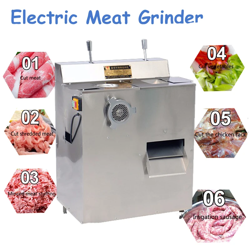 1500W Electric Meat Grinder Stainless Steel Saussage Maker Multipurpose Kitchen Slicer Commercial Stuff Mincer QRLS-400
1500W Electric Meat Grinder Stainless Steel Saussage Maker Multipurpose Kitchen Slicer Commercial Stuff Mincer QRLS-400