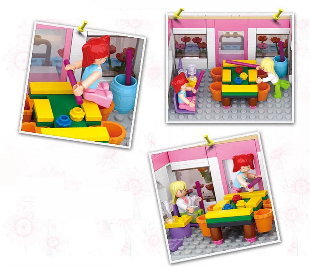 Girl's Dream of Billiards Club Model toys 289pcs Building Block 3dolls DIY Creative Bricks for Children Compatible Gift
Girl's Dream of Billiards Club Model toys 289pcs Building Block 3dolls DIY Creative Bricks for Children Compatible Gift