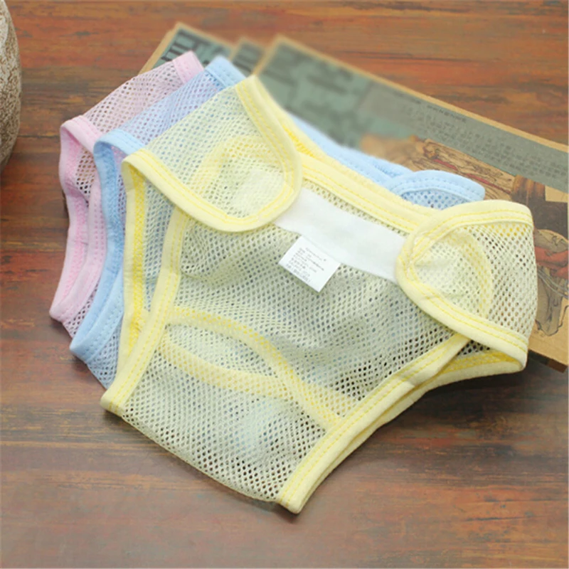 Newborn Summer Breathable Diapers Reusable Baby Cloth Nappies Washable Mesh Infant Cotton Liner Random | Мать и ребенок