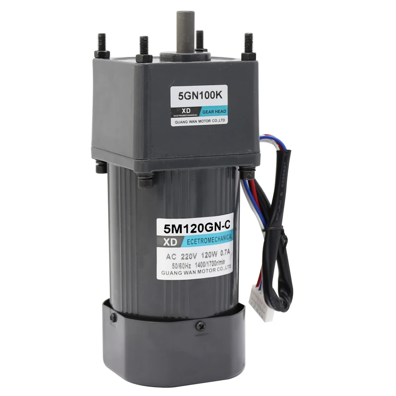 120W AC speed control motor micro gear reducer motor single phase 220V large torque positive and negative motor
120W AC speed control motor micro gear reducer motor single phase 220V large torque positive and negative motor