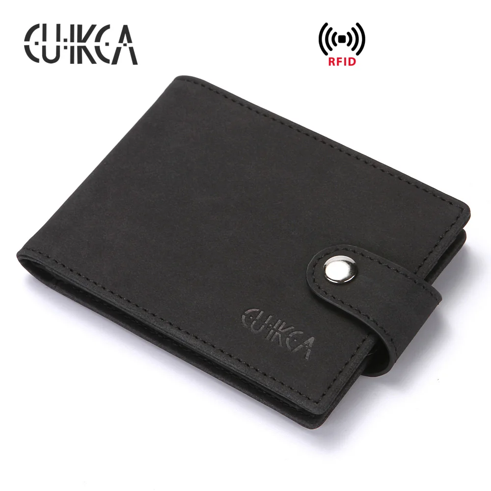 RFID-кошелек CUIKCA для карт и удостоверений личности, тонкий бумажник из нубука на застежке, чехол для визиток, удостоверений личности и кредитных карт
RFID-кошелек CUIKCA для карт и удостоверений личности, тонкий бумажник из нубука на застежке, чехол для визиток, удостоверений личности и кредитных карт