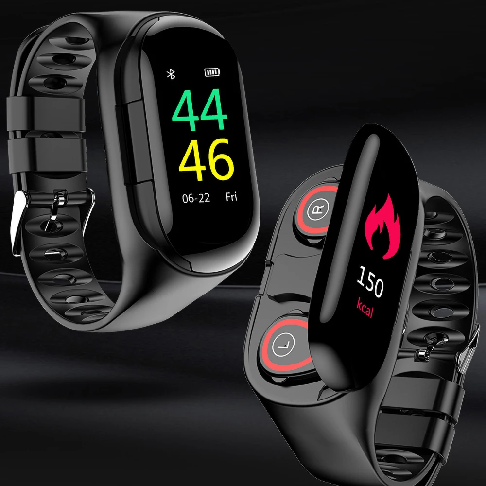 Спортивные часы 0,96 "M1 AI умные часы с Bluetooth наушниками монитор сердечного ритма Смарт-браслет длительное время ожидания беспроводные вкладыш...
Спортивные часы 0,96 "M1 AI умные часы с Bluetooth наушниками монитор сердечного ритма Смарт-браслет длительное время ожидания беспроводные вкладыш...