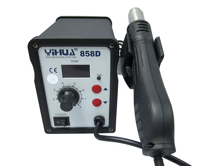 YIHUA 858D ESD Паяльная Станция СВЕТОДИОДНЫЙ Цифровой Припой паяльной станции BGA