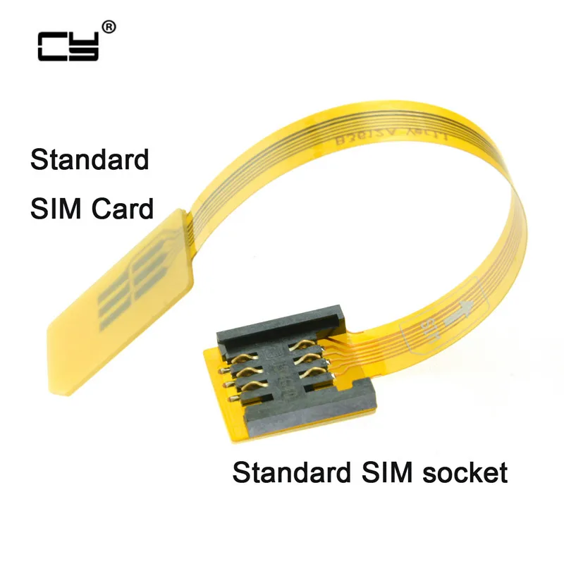 Комплект удлинителей для SIM-карт стандарта GSM CDMA UIM штекер-гнездо мягкий плоский