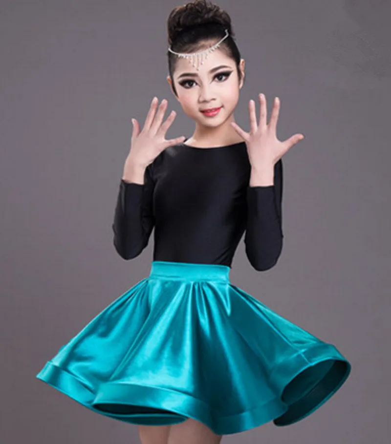 Latin Skirt Children Girls Turquoise Practice Clothes Kids Ballroom Samba Chacha Tango Dance Skirts Competition Leotard Tops
Latin Skirt Children Girls Turquoise Practice Clothes Kids Ballroom Samba Chacha Tango Dance Skirts Competition Leotard Tops