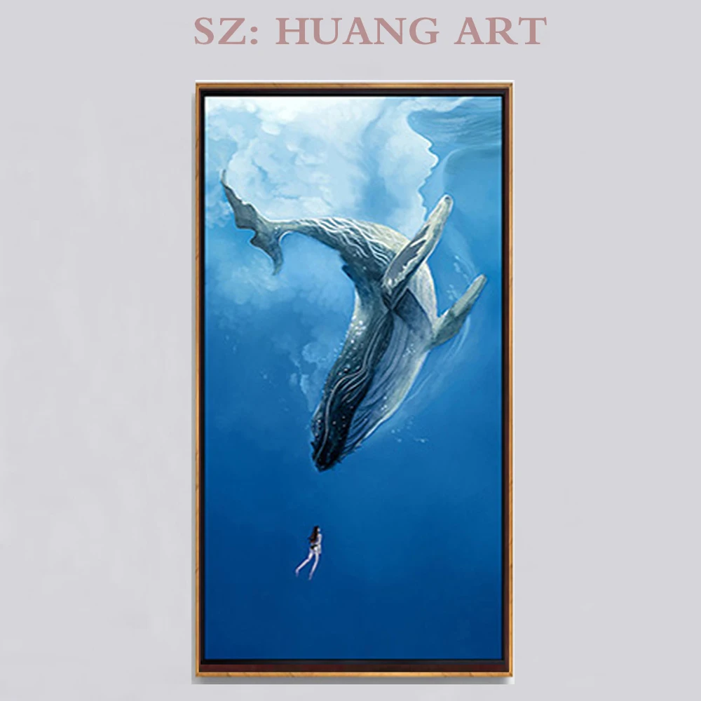 Free shipping 100% hand-painted oil painting beautiful underwater world dolphins decorates porch corridor hotel
Free shipping 100% hand-painted oil painting beautiful underwater world dolphins decorates porch corridor hotel