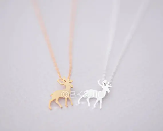 Daisies One Piece Gold Silver Plated Elk Deer Necklaces Rudolf Bambi Deer Antler Necklaces for Women
Daisies One Piece Gold Silver Plated Elk Deer Necklaces Rudolf Bambi Deer Antler Necklaces for Women