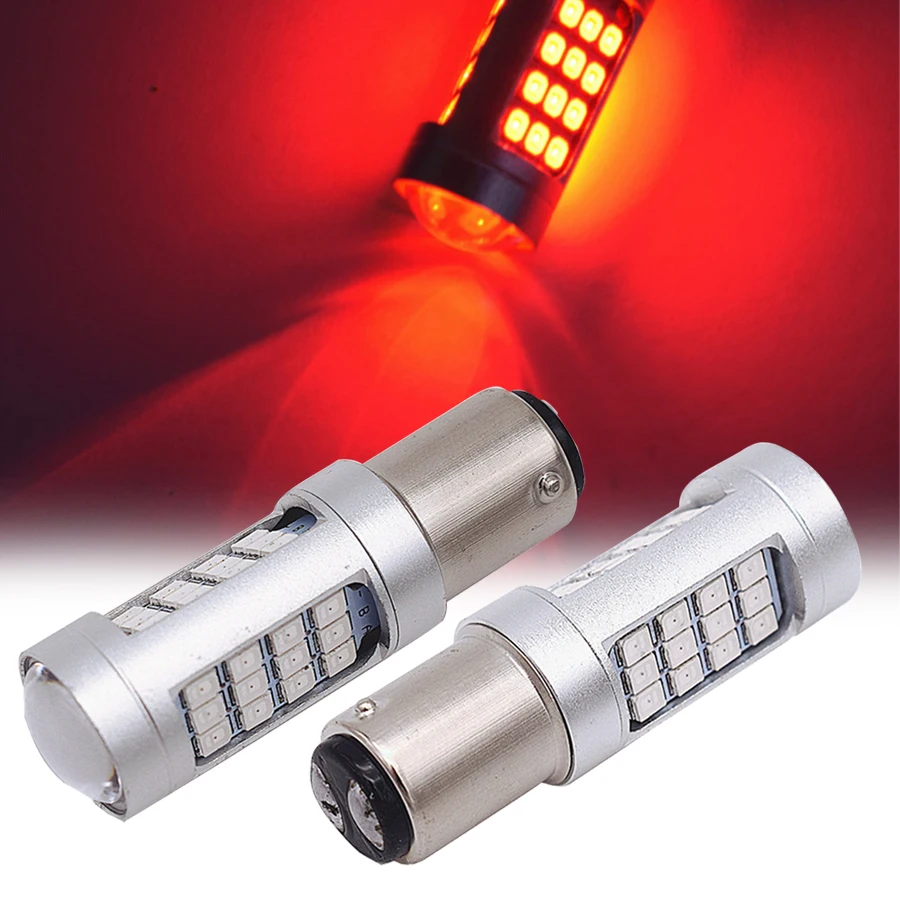 2pcs 1157 42SMD LED Car Rear Brake Light Alert Safety Tail Stop Lights Red Flashing Strobe Blinking
2pcs 1157 42SMD LED Car Rear Brake Light Alert Safety Tail Stop Lights Red Flashing Strobe Blinking