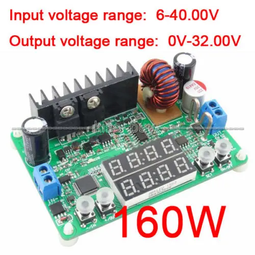 32V 5A 160W Digital-controlled Step-Down Buck 5v 12v 24v Power supply constant volt/current
32V 5A 160W Digital-controlled Step-Down Buck 5v 12v 24v Power supply constant volt/current