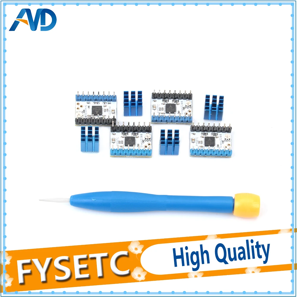4pcs TMC2208 v1.2 Stepping Motor Mute Driver Stepstick Power Tube Built-in Driver Current 1.4A Peak Current 2A Replace TMC2100
4pcs TMC2208 v1.2 Stepping Motor Mute Driver Stepstick Power Tube Built-in Driver Current 1.4A Peak Current 2A Replace TMC2100