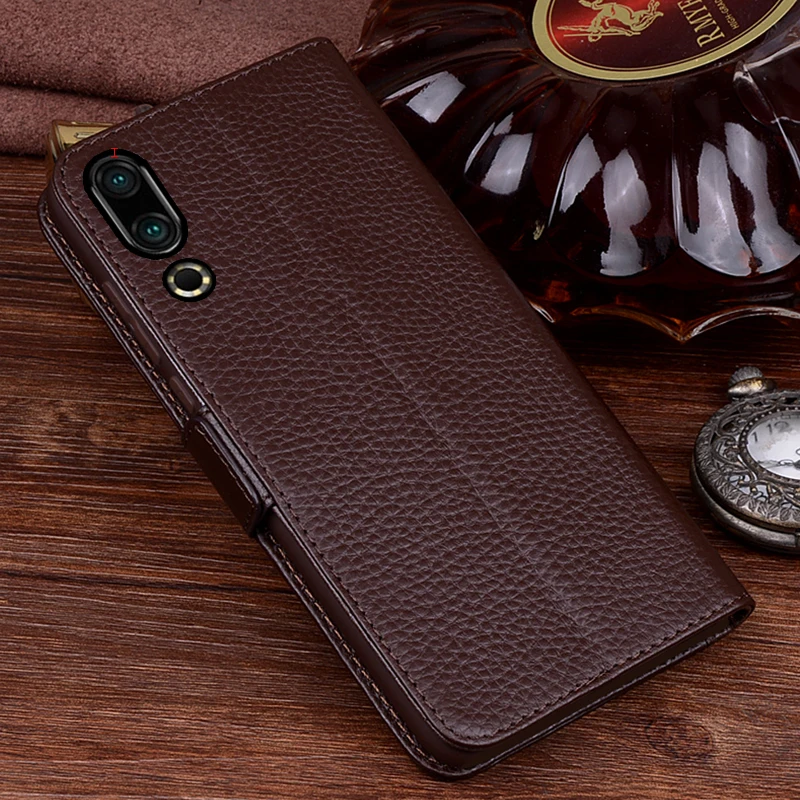 Флип-чехол aibloly из натуральной кожи для Meizu 16s защитный чехол телефона кожаный