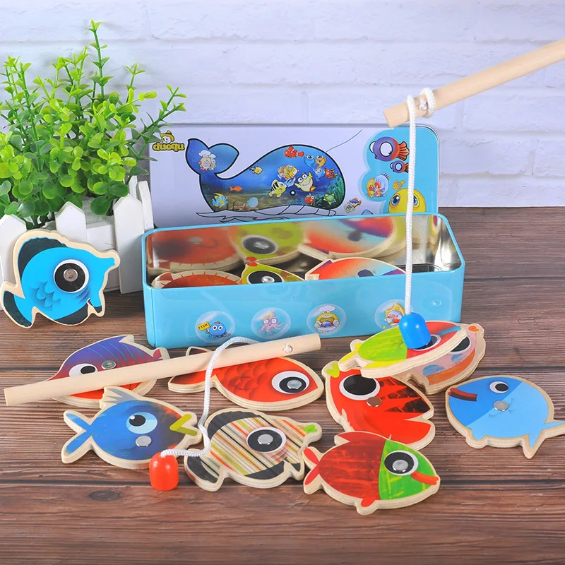 14 Fishes + 2 Fishing Rods Fishing Toy Magnetic Early Teaching Cognitive Toys for Children Outdoor Play Set
14 Fishes + 2 Fishing Rods Fishing Toy Magnetic Early Teaching Cognitive Toys for Children Outdoor Play Set