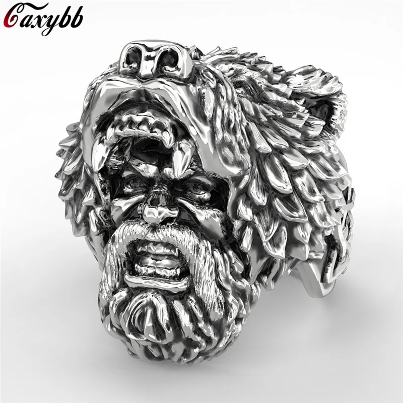 Man Stainless Steel Ring Viking Bear Warrior Titanium Silver Black Punk Biker Rings SIze 7-15
Man Stainless Steel Ring Viking Bear Warrior Titanium Silver Black Punk Biker Rings SIze 7-15